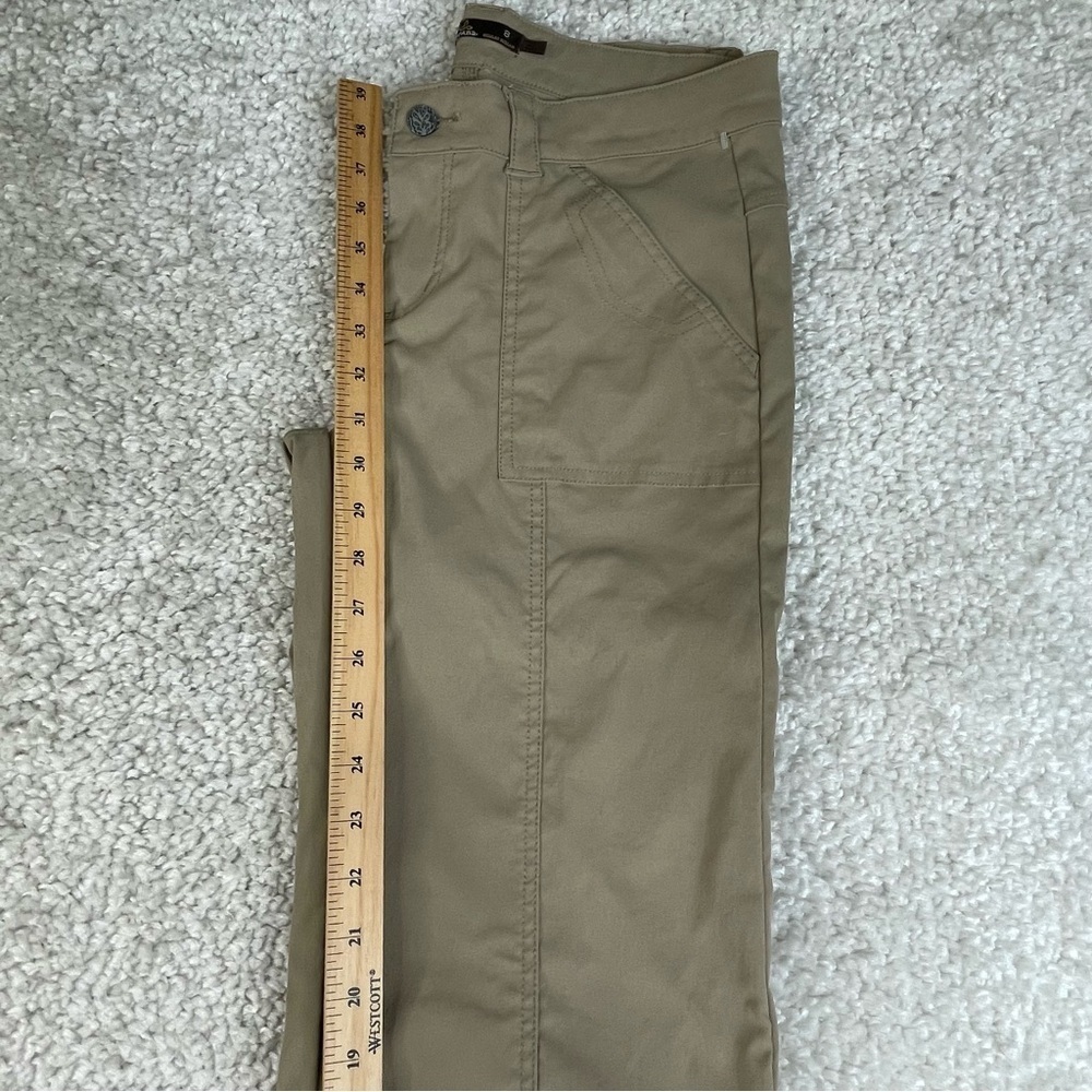 Prana Monarch Convertible Nylon Pants Khaki Hiking Camping Outdoors Stretch Sz 8 - Picture 13 of 15